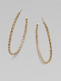 EXCLUSIVELY AT SAKS.COM. This classic design is accented with a rope texture. Goldtone brassLength, about 2.5Post backImported 