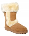 A smart look, the Witty cold weather boots by Style&co. cuddle your feet in comfort with a cushy shearling-look lining and a soft suede upper. Flip the furry cuff up or down for different looks!