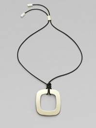 A bold design with an adjustable length for style versatility.Sterling silverCord endsLength, about 20Imported