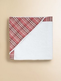 Baby will be comfy and cozy in this warm, pure cotton blanket with check pattern.CottonMachine washImported