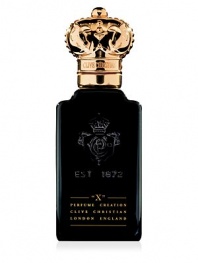 X for Women Perfume Spray. Chypre Fruity. Modern and mysterious with an attitude that crosses, yet respects, conventional perfumery. Presented in a black glass flacon with gold overlay to acknowledge the powerful and unconventional quality of this perfume.  · Top notes: Ivy, peach, Sicilian mandarin, bergamot  · Heart: Karo karounde, reseda, rose, Egyptian jasmine  · Base: Patchouli, cedarwood, vetyver, labdanum, vanilla  . 1.6 oz. 