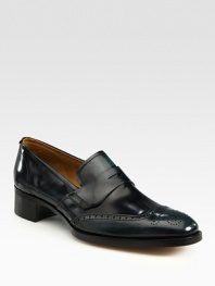 Classic loafer design beautifully crafted in Italian calfskin leather.Leather upperLeather liningLeather soleMade in Italy