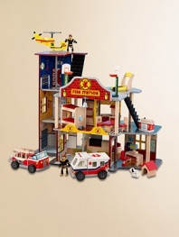 The young firefighters in your life are sure to get a kick out of this fire rescue set, designed with vibrant colors and close attention to detail that are sure to keep imaginations running wild.