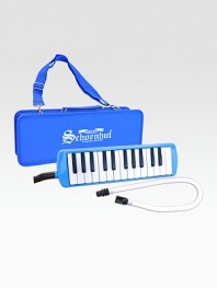 This beautiful, child-sized melodica is played by blowing into a specially designed mouthpiece, resulting in rich, captivating tones as notes are tapped on the keyboard. Musicians consider the melodica's sound a great mix of woodwind and key instruments.