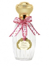 Fruity and floral, Petite Chérie is the perfume you want to kiss. This irresistible eau de parfum fragrance is encased in a limited edition bottle adorned with a festive pink bow and polka dots. 3.4 oz. 