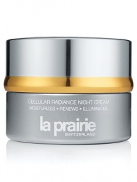 As the skin ages, hormonal fluctuations may cause undesirable changes in the skin such as intense dryness, lines and wrinkles, and loss of the skin's natural glow. Cellular Radiance Night Cream is designed to restore to the skin what time has taken away. Cellular Radiance Night Cream works at night while the body is at rest to help regenerate the natural functions of the skin such as repair and hydration replenishment, while providing a build-up of protection to face the next day.