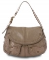 Stash your stuff in style with this chic hobo bag from Lucky Brand - the zip flap and contoured pockets work the boho-chic edge.