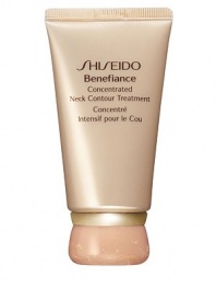 An age-defense retexturizing cream specially designed to support the unique needs of neck and décolletage area skin. Restores a feeling of firmness and reduces the appearance of wrinkles and creases, for a deeply nourished, silky-smooth look. Developed with Shiseido-exclusive Anti-Photowrinkle System, consisting of plant extract Chlorella, to counteract the appearance of future wrinkles. Recommended for all skin types. Use daily on the neck and décolletage area of skin.