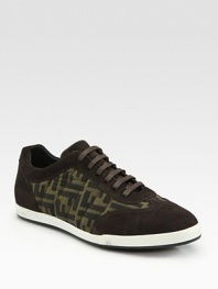 Lace-up design in coated canvas with signature initial logo detail.Canvas upperPadded insoleRubber soleMade in Italy