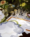EXCLUSIVELY AT SAKS.COM. A set of cheery cocktail napkins (pictured at the far right of the image) to accompany to any gourmet gathering, designed in pure linen with a contrasting appliqué border. Set of 66 X 6LinenMachine washImported