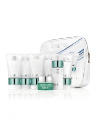 Awaken and intensify your senses with the Advanced Marine Biology Collection. Perfectly portable and travel friendly, each product contains sea-sourced, age-fighting benefits that leave you feeling refreshed, exhilarated and energized. This limited edition set includes: 0.5 oz. Day Cream SPF 20, 0.5 oz. Revitalizing Emulsion, 1.3 oz. Foaming Mousse Cleanser, 1.35 oz. Daily Shampoo, Daily Conditioner, 1.35 oz. Energizing Bath and Shower Gel, and 1.35 oz. Rejuvenating Body Lotion.