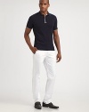 True essential for any casual wardrobe in fine Italian cotton jersey.Three-button placketCottonHand washMade in Italy