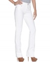 A bright white wash is just right this season -- check out these baby bell flares from DKNY Jeans! Pair them with a vibrant top for an of-the-moment look!