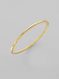 From the Midnight Melange Collection. 18K yellow gold in a slim hammered design.18K yellow gold Width, about 3mm Imported 