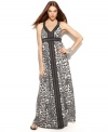 Wild at heart: an exotic-tinged animal print creates a dramatic look on INC's flowing maxi dress!