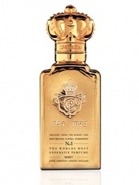 No 1 for Women Perfume Spray. Floral Oriental. The world's most expensive perfume, created without reference to cost using the finest, rarest, most precious ingredients. Presented in a gold-crowned bottle symbolizing quality and excellence as awarded by Queen Victoria. 1.6 oz.  · Top notes: Pineapple, plum, mirabelle, white peach  · Heart: Rose, jasmine, ylang ylang, orris, carnation  · Base: Vanilla, benjoin balm, tonka seeds, cedarwood 