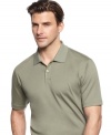 For a comfortable and stylish look, this smooth cotton polo from Tasso Elba can't be beat.