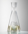 Aerate and chill at the same time in this elegant decanter with a removable ice corridor. Crafted of the finest crystal with Eisch's trademarked No Drop Effect©, it's the stylish solution to keeping your favorite white wines crisp all night. Also great for mixed drinks, sake, spirits -- even water. Holds about 35 oz.