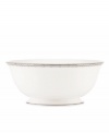 Perfectly polished in dishwasher-safe bone china, the Lenox Embraceable serving bowl combines an ornate chain motif with platinum trim for a look of chic sophistication. Qualifies for Rebate