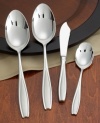Graceful, understated and effortlessly coordinated, Tulip Frost Stainless Flatware displays the rich heritage of distinguished craftsmanship that has been the hallmark of Gorham tableware since 1831. Includes a sugar spoon, butter knife and two serving spoons.