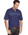 This striped polo from Izod lays a polished preppy foundation for your warm-weather wardrobe.