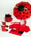 When it rains, it pours...but that's no excuse to waterproof your kids in boring basic rubber, now when Kidorable is here! These whimsical ladybug boots don't just keep tiny feet dry, they turn bad weather into fun times! All-rubber construction. Imported. Check out the Kidorable Ladybug Raincoat and Umbrella.