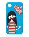 Love-sick Miss Marc styles this iPhone case from MARC BY MARC JACOBS' with the label's lovable quirk.