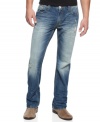 A pair of these medium wash, regular-fit jeans from INC keeps your casual style comfortable.