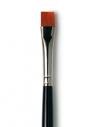 Flat Eye Liner Brush, Long. Line the eye to perfection using this flat brush of synthetic fibers. Individually hand-tied by expert brush makers, the shape and size were precisely created to pick up, hold and apply makeup in the best possible way. Handmade 