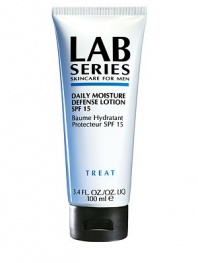 All-day moisturization and environmental defense for fresher, healthier-looking skin. Lightweight moisture lotion continuously hydrates, smoothes and reconditions skin. Breakthrough technology delivers solar-activated protection from harmful UVA/UVB rays, smoke and pollution. Anti-oxidants help guard against the signs of aging. For all skin types. 3.4 oz. 