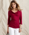 A simple silhouette in rich, classic colors makes a must-have top from Tommy Hilfiger.