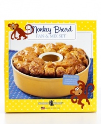 There will be plenty of time to monkey around after you quickly whip up a loaf of delicious monkey bread in a nonstick bundt pan that prepares the ooey gooey goodness of cinnamon bread to perfection every time. 5-year warranty.