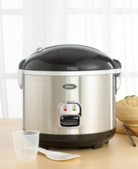 A staple ingredient all over the world, great rice makes a meal come to life. From exotic sushi to flavorful Mexican sides, steam up perfect rice with this sleek stainless steel rice cooker. One-year limited warranty.