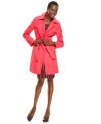In a classic style, this DKNY trench coat is a spring staple for looking pulled-together rain or shine -- an everyday value!