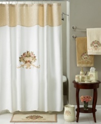 Bring the grace of your favorite garden into your bathroom with this shower curtain. Adorned with radiant roses, showering has never felt so elegant.