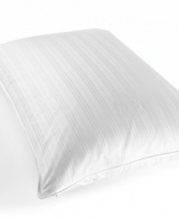 Decidedly luxurious, Lauren Ralph Lauren's Classic pillow is what stylish dreams are made of. Features lofty white down surrounded by a 240 thread count inner shell and finished with a 300 thread count removable cotton dobby cover, boasting tonal pinstripes and an embroidered Lauren Ralph Lauren logo. Accented with piping detail.