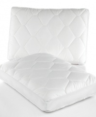 Dream in comfort. Featuring rows of individual memory foam springs for personalized support, the Homedics Thera-P pillow transforms your bed into a soothing oasis. Featuring 4 of layering support with stabilizing memory foam core and a 300-thread count cotton cover with mesh ventilated sides for cooling relief.