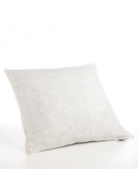 Filled with Hyperclean® Pacific Coast® Feathers for cozy, resilient support, this European pillow adds lofty comfort to your bed. Also features a 230 thread count Barrier Weave(tm) cotton cover to keep feathers securely inside.