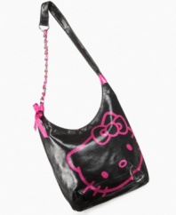 Stuff it! She'll be able to put all her essentials and more in this fashionable hobo bag from Hello Kitty.