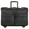 A business-travel classic updated with wheeled carry-on convenience, this garment bag features a roomy garment section, mesh accessories pockets, two exterior U-zip pockets and a telescoping handle.