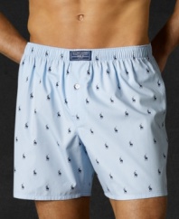 Classically styled, this boxer offers everyday comfort, made of the finest 100% rungspun cotton.