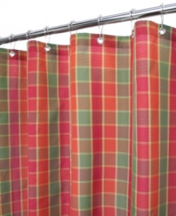 Featuring a classic checkered plaid, the Dorset shower curtain lavishes your bath in smart style. Its grommet top, weighted bottom and fast-drying, water-repellent fabric keeps your bath looking perfectly polished day in and day out. No liner needed.