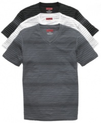 Elevate your everyday style with this stellar striped shirt from Alfani Red.