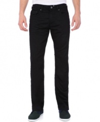 Dial it way down past indigo and into darker territory with these black pants from Buffalo David Bitton.