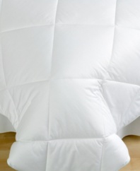 Sleep well. The Martha Stewart Collection Allergy Wise comforter features a special down-alternative fill that keeps allergens at bay, allowing you to enjoy a serene rest and a healthful day. Featuring soft, 300 thread count cotton and sewn-through construction that keeps fill even and secure.