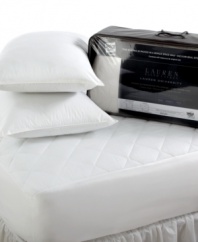 The comfort you love, the convenience you crave! Whether you're heading back to campus or renewing your room, Lauren University's EcoVac mattress pad and pillow set offers a bedding boost with a storage solution: each set arrives in a reusable, vacuum-sealed Space Bag® that makes storing bedding and other essentials easier and more compact than ever. (Clearance)