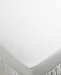 The Ultimate mattress pad protector from Sealy® Crown Jewel features a soft, quiet waterproof backing that protects from spills and accidents. A unique four-way stretch hugs your mattress for a secure, no-slip fit. In addition, its ultra-thin, smooth design will not disrupt the performance of your mattress or mattress pad.