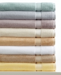 Charm your bath with comfort. This Classic fingertip towel from Charisma boasts luxurious Egyptian cotton for an ultrasoft hand, offered in a spectrum of  soothing hues.
