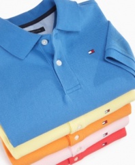 Bolster his basics with the signature All-American charm of these timeless Tommy Hilfiger polos.