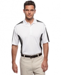 Pro style with serious swing. This polo shirt from Champions Tour is ready to hit the green.